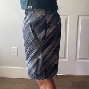 Russell Athletic Gray and Black Performance Shorts